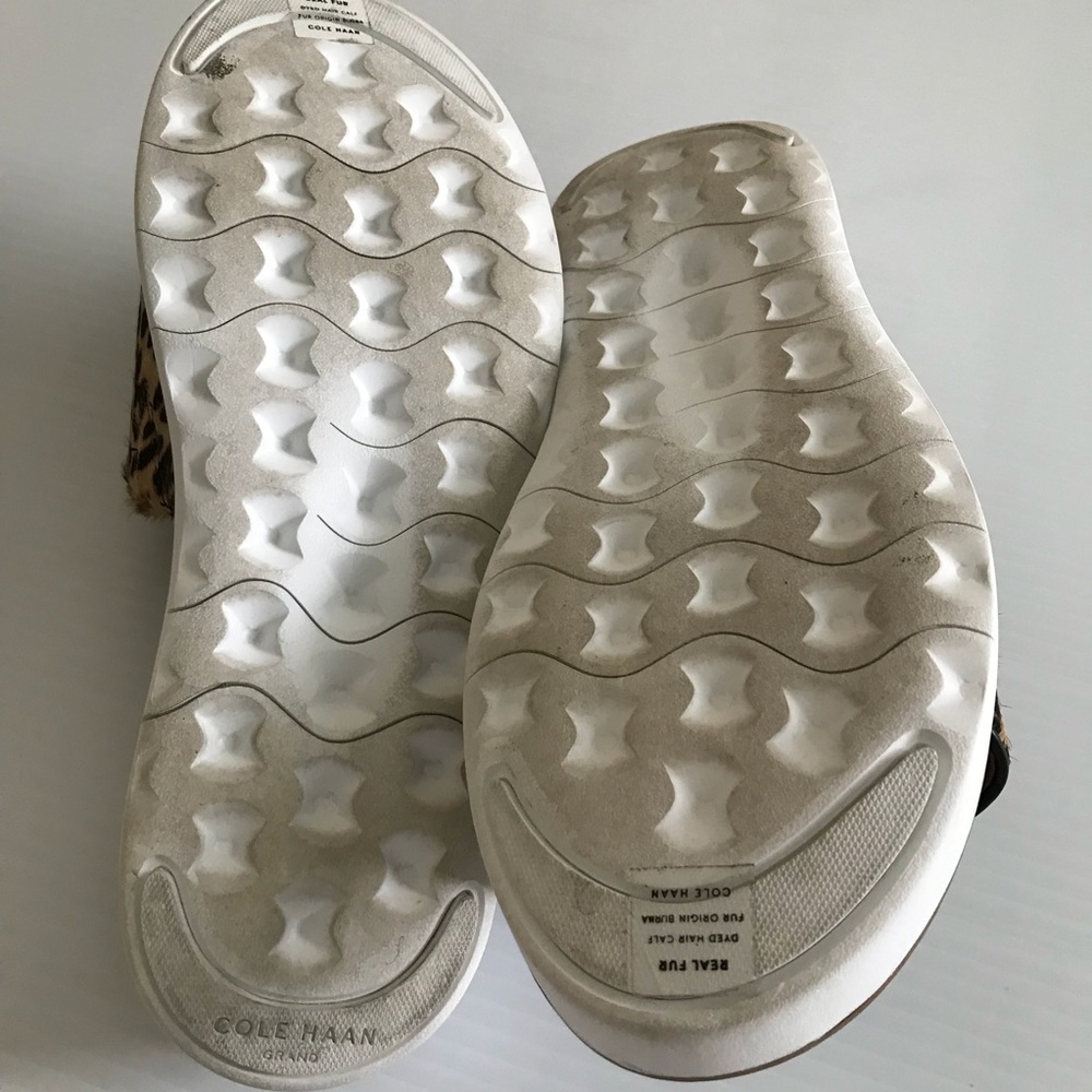 Cole Haan ZeroGrand Global Slide Sandals, Cheetah Print, Size 8-1/2B - Picture 4 of 6